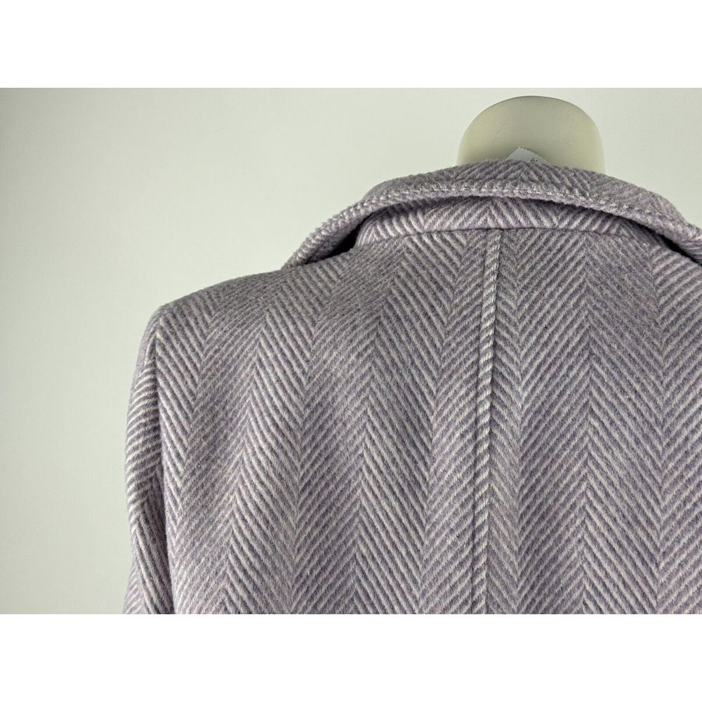 LOFT Lilac Wool Pea coat Women M NWT‎ $175 Long Sleeve Pockets Full Zip Jacket - Picture 15 of 16